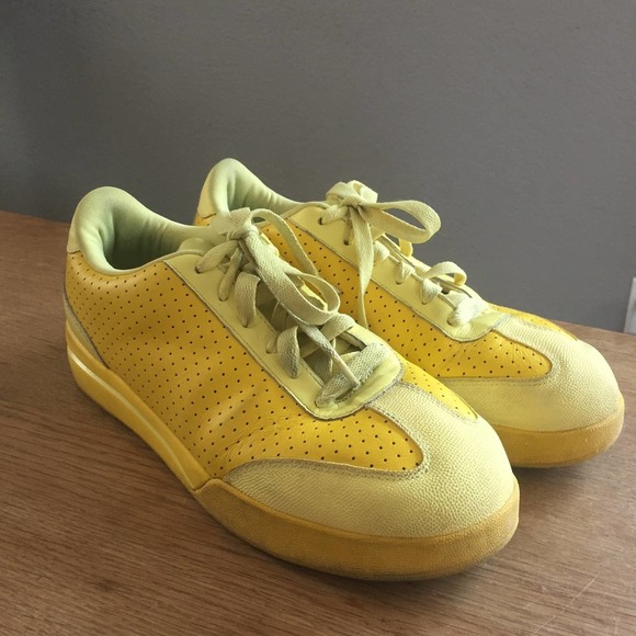 BBC Ice Cream  Pharrell  Board Flip YELLOW Sneakers SZ 8 - Picture 1 of 9